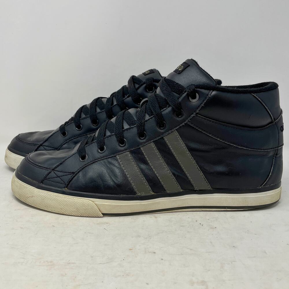 Adidas David Beckham High Top Black Leather Sneakers Mens 11.5